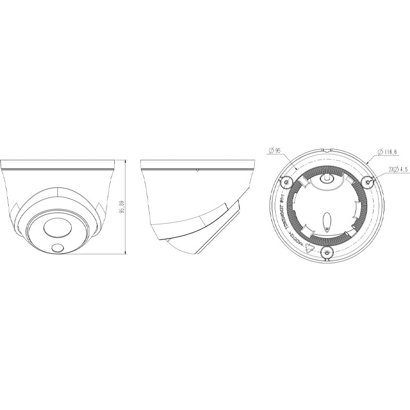 دوربین مداربسته تحت شبکه تیاندی 4 مگاپیکسل TC-C34HS