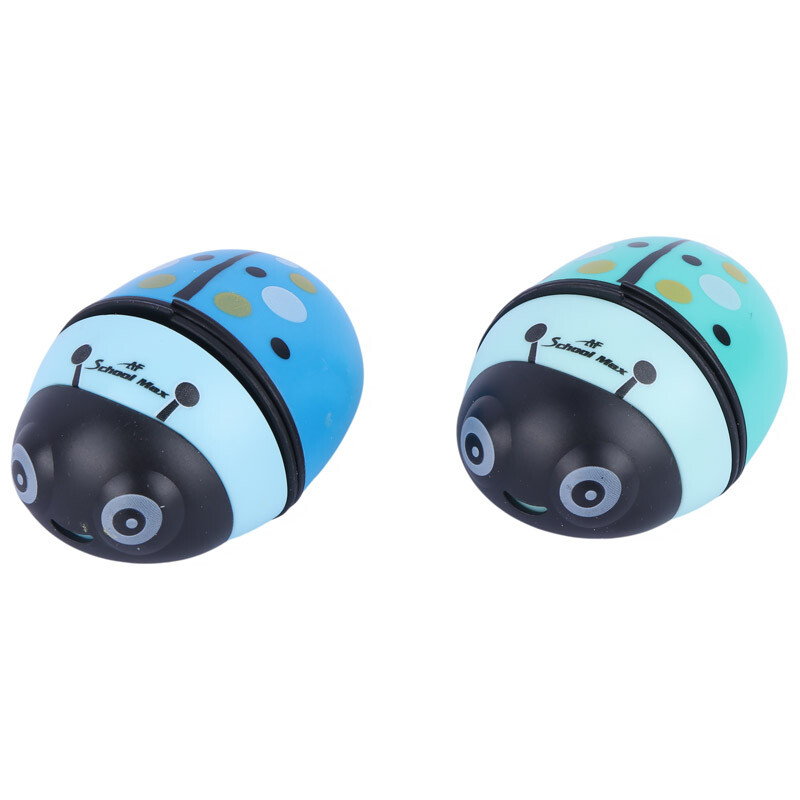 پاک کن و تراش مخزن دار AF School Max Ladybug AF030 بسته 16 عددی
