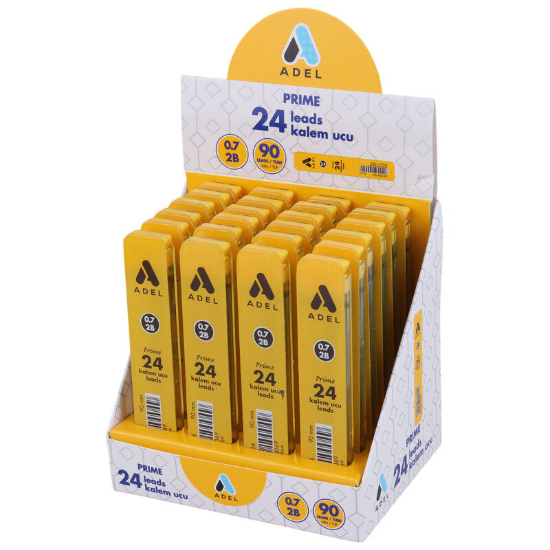 نوک مداد نوکی ادل 0.7 میلی متر Prime بسته 24 عددی