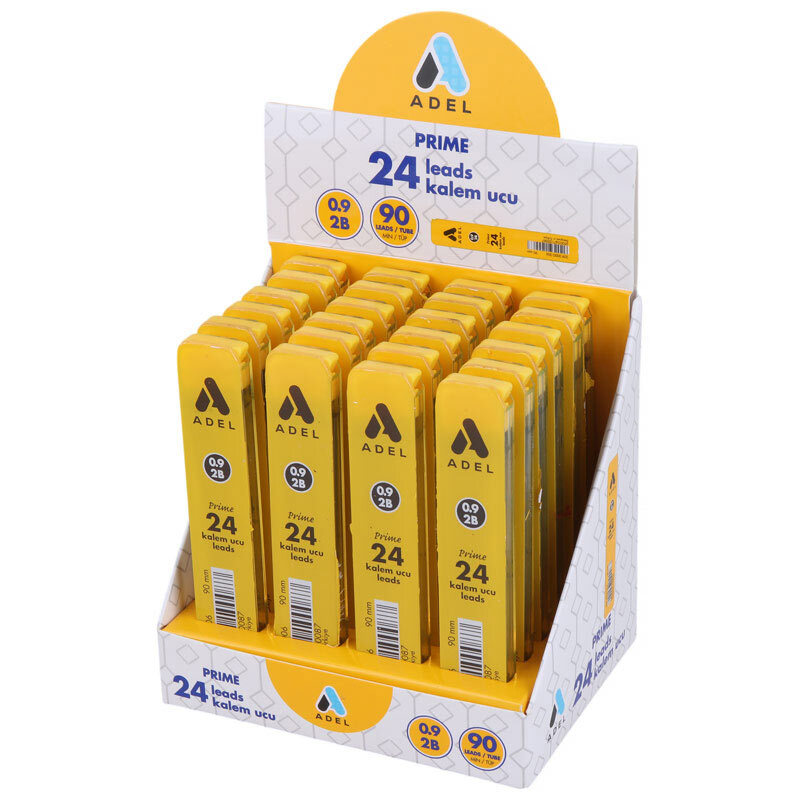 نوک مداد نوکی ادل 0.9 میلی متر Prime بسته 24 عددی