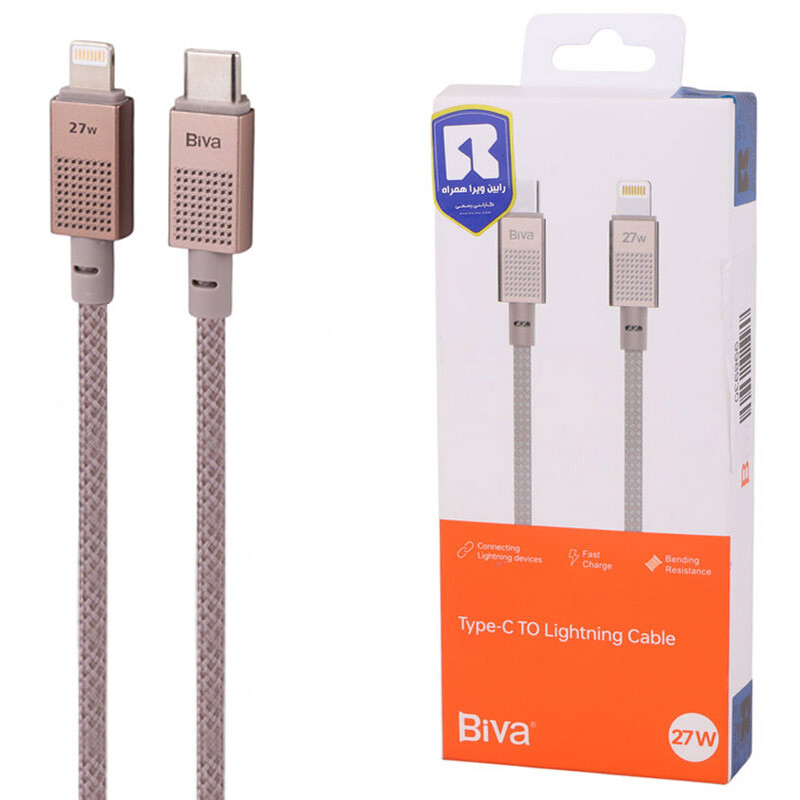 کابل تبدیل فست شارژ Biva C-40CL Type-C To Lightning 3A 27W 1m