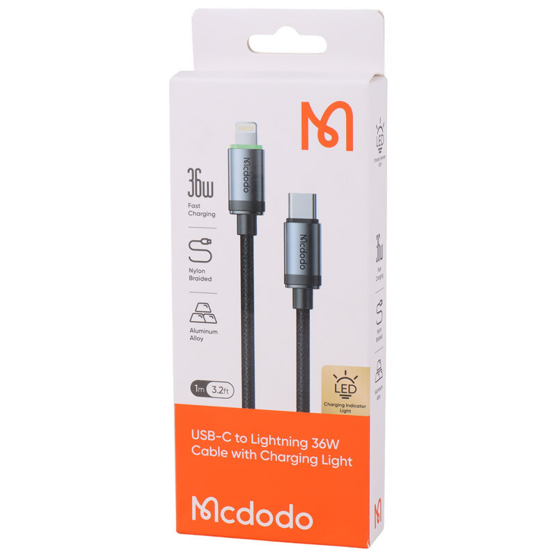 کابل تبدیل فست شارژ Mcdodo CA-482 Type-C To Lightning 3A 36W 1m