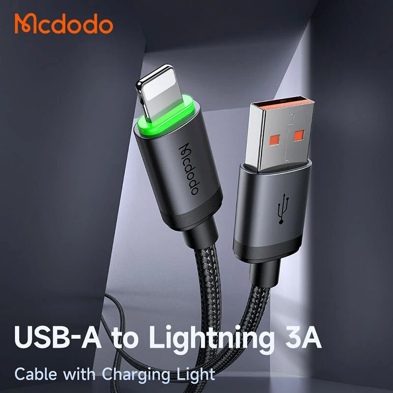 کابل آیفونی فست شارژ Mcdodo CA-203 3A 1m