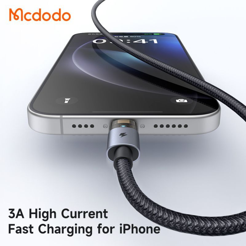 کابل آیفونی فست شارژ Mcdodo CA-691 3A 1.2m