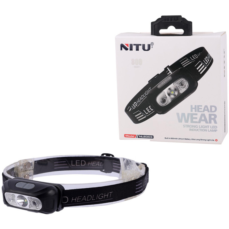 چراغ قوه پیشانی هدلایت شارژی Nitu NLED03