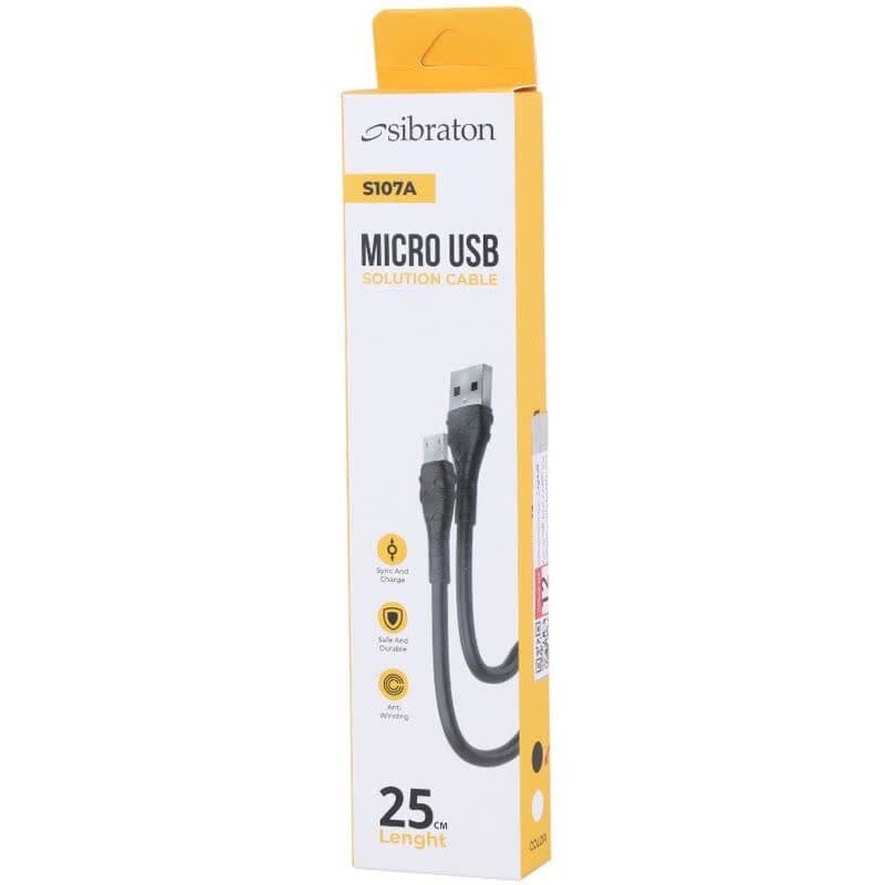 کابل کوتاه میکرو یو اس بی Sibraton S107A 25CM