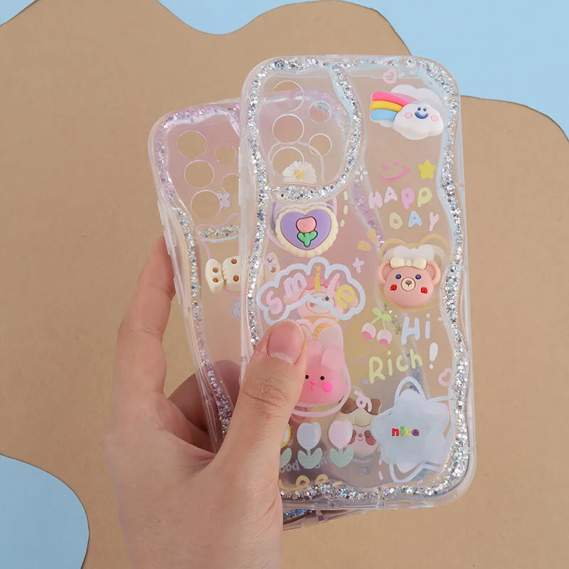 قاب شاینی سامسونگ Galaxy A32 4G عروسکی محافظ لنزدار