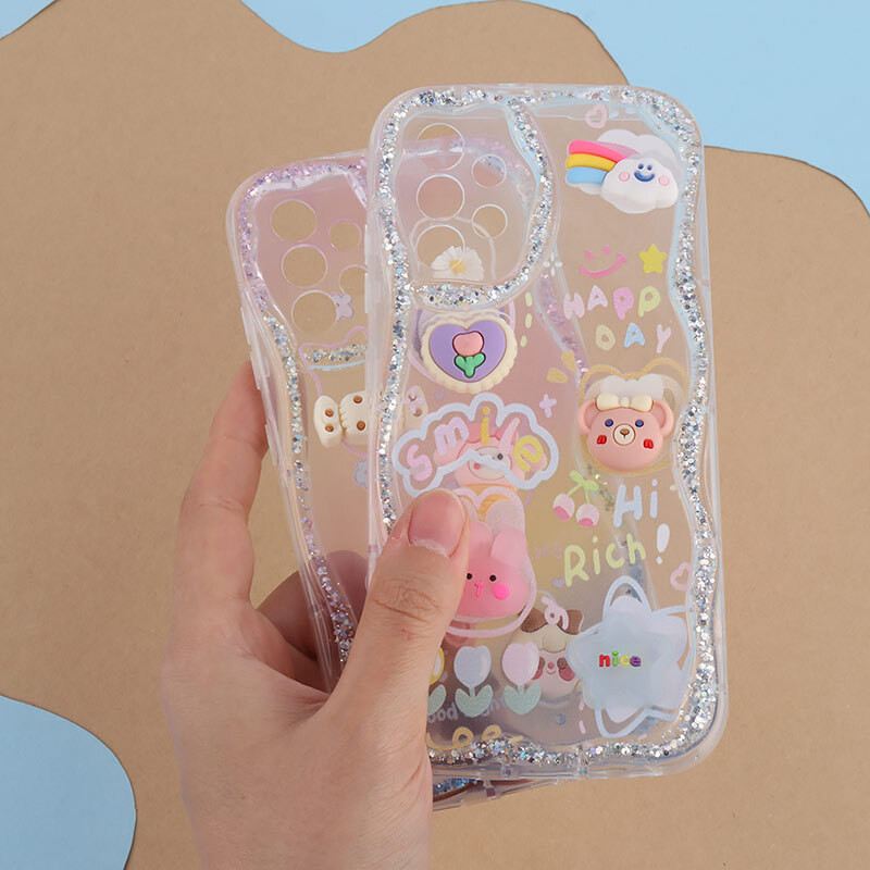 قاب شاینی سامسونگ Galaxy A32 4G عروسکی محافظ لنزدار