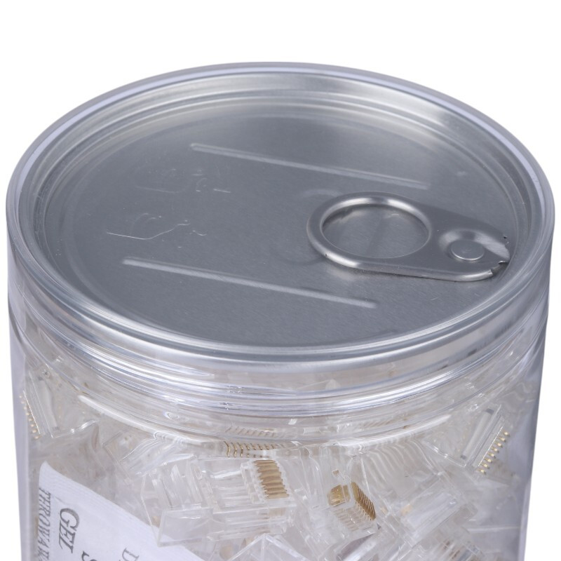 سوکت شبکه D-Net RJ45 Cat6 UTP بسته 100 عددی