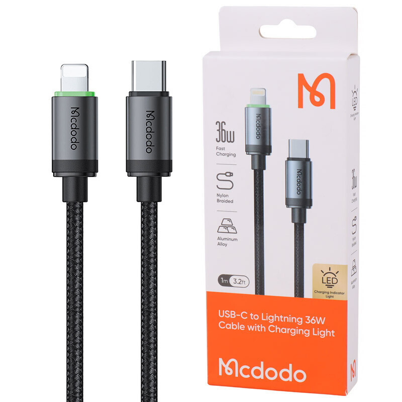 کابل تبدیل فست شارژ Mcdodo CA-482 Type-C To Lightning 3A 36W 1m