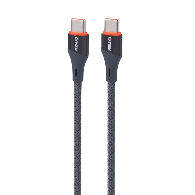 کابل تبدیل فست شارژ Oxygen LX-15 Type-C to Type-C PD 60W 1m