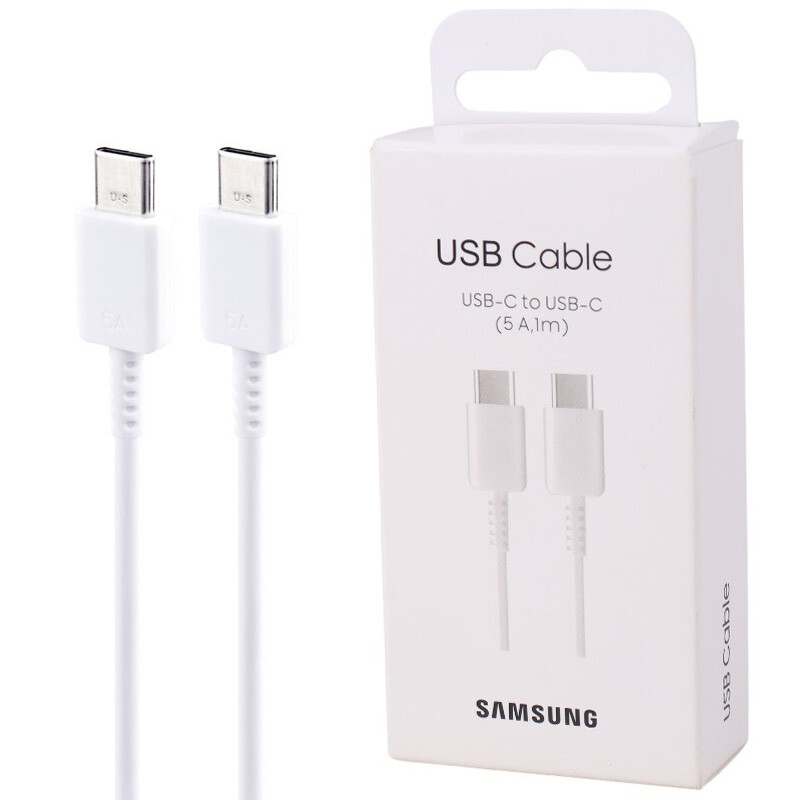 کابل تبدیل فست شارژ اصلی Samsung EP-DN975 Type-C to Type-C 5A 1m