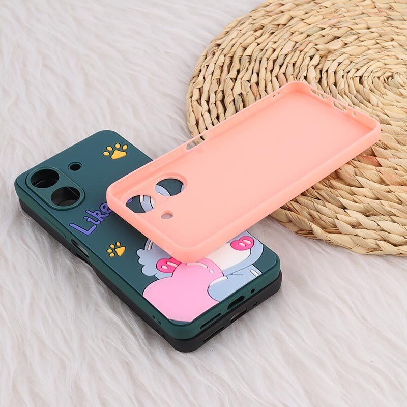 قاب شیائومی Redmi 13C / Poco C65 عروسکی برجسته محافظ لنزدار