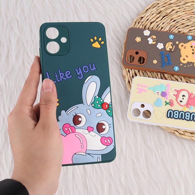 قاب سامسونگ Galaxy A06 عروسکی برجسته محافظ لنزدار