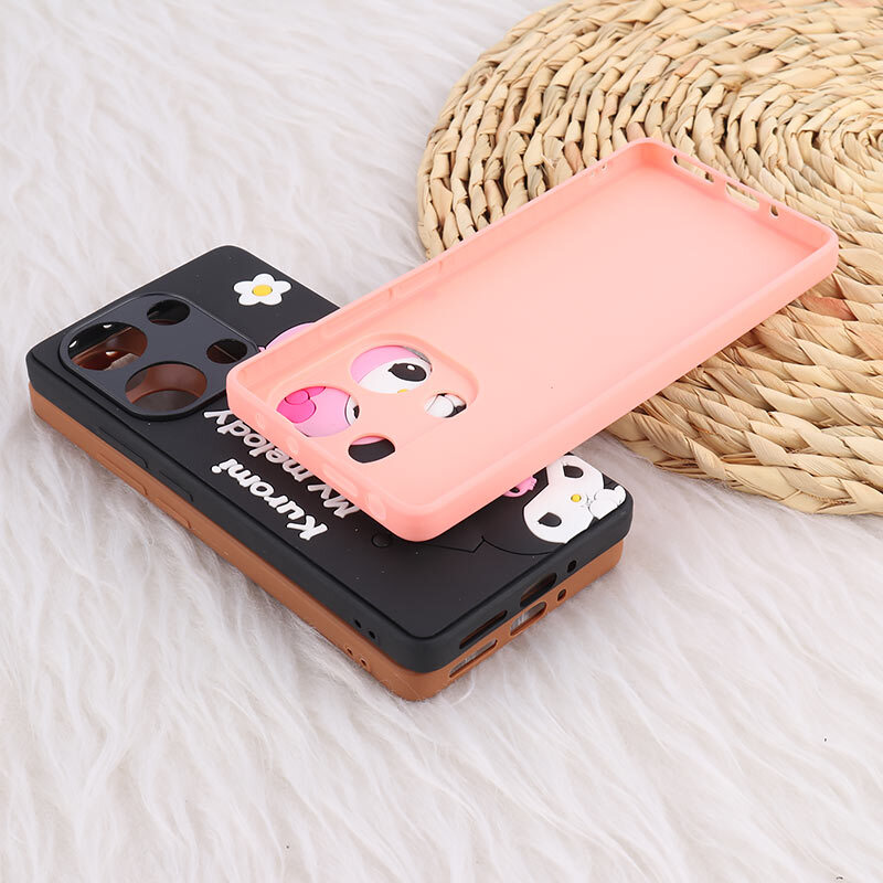 قاب شیائومی Redmi Note 13 Pro 4G عروسکی برجسته محافظ لنزدار