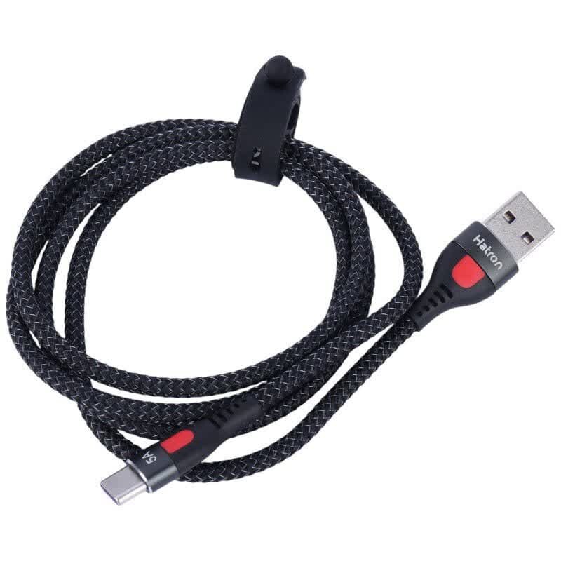 کابل تایپ سی فست شارژ Hatron HC303HB 5A 1m
