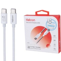کابل تبدیل فست شارژ Hatron HC605HB Type-C To Type-C 65W 1m