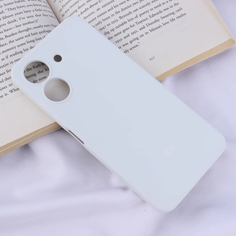 قاب سیلیکونی اصلی زیربسته شیائومی Redmi 13C / Poco C65 محافظ لنزدار