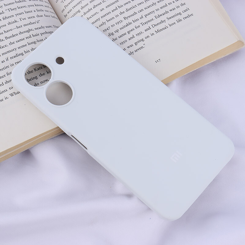 قاب سیلیکونی اصلی زیربسته شیائومی Redmi 13C / Poco C65 محافظ لنزدار