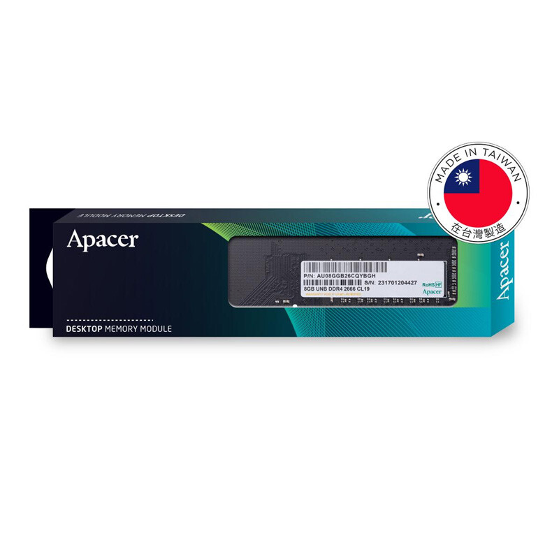 رم کامپیوتر Apacer DDR4 8GB 2666Mhz CL19 Single