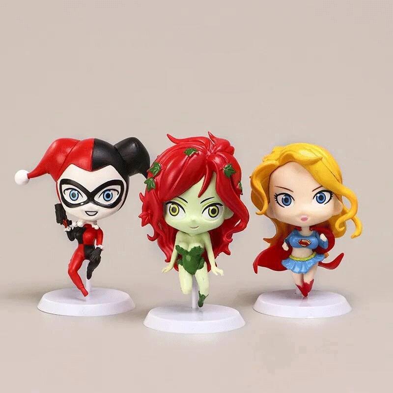 اکشن فیگور طرح DC Super Hero Girls بسته 6 عددی