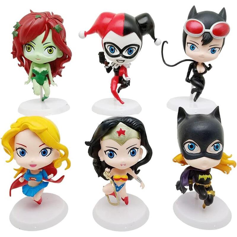 اکشن فیگور طرح DC Super Hero Girls بسته 6 عددی