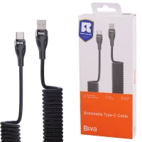 کابل تایپ سی فست شارژ Biva C-25T 12W 1.8m