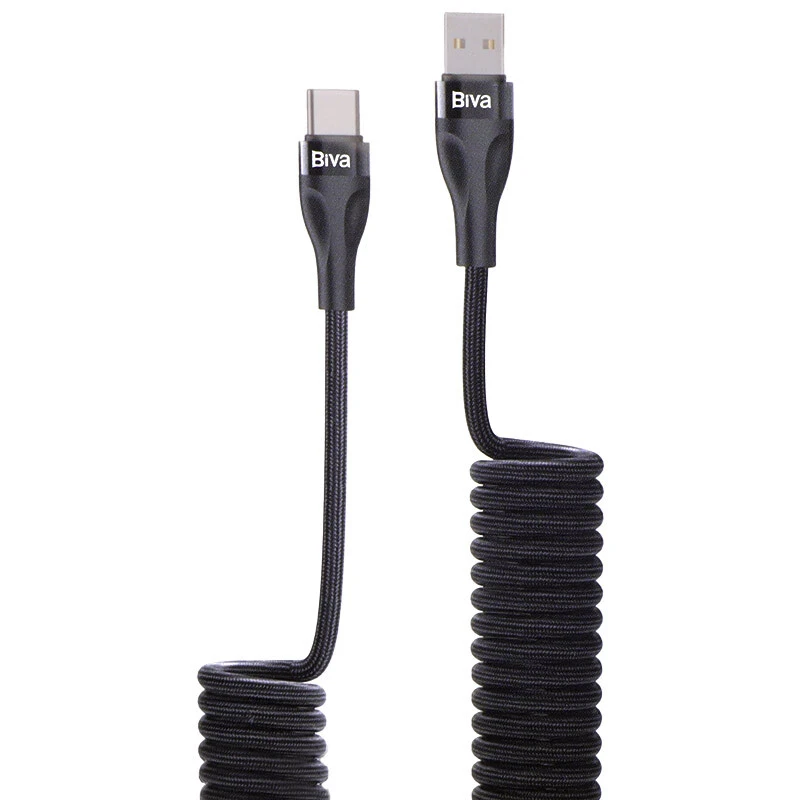 کابل تایپ سی فست شارژ Biva C-25T 12W 1.8m