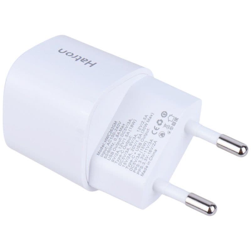 شارژر دیواری 30 وات هترون HWC262GM QC3.0 PD 3A