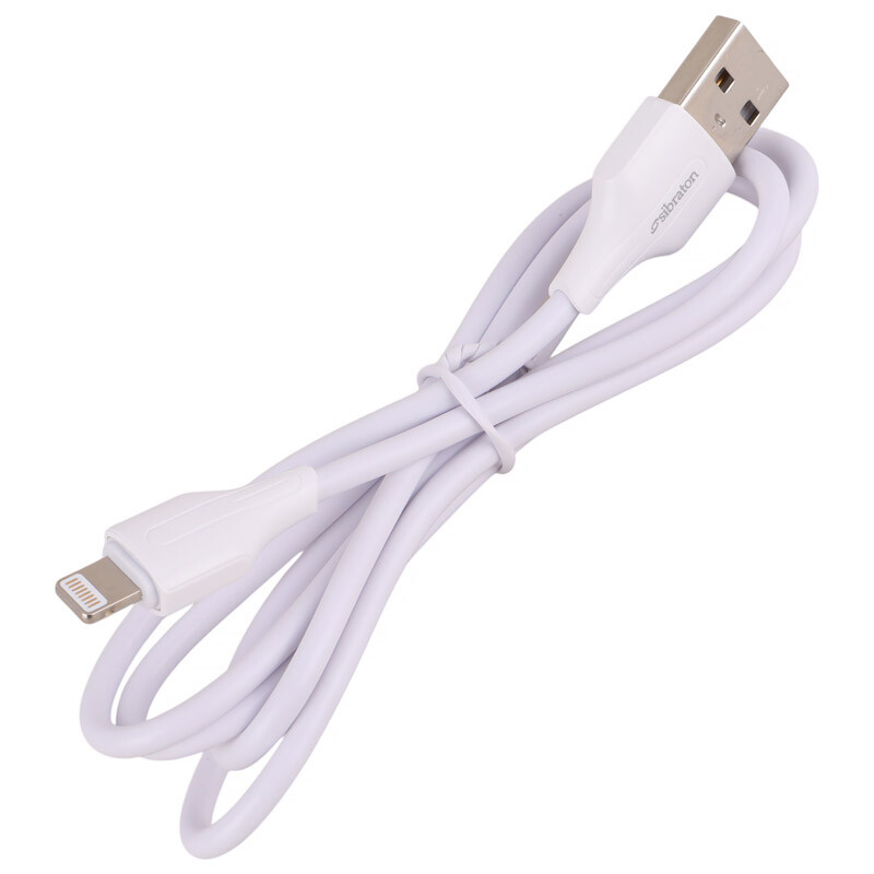 کابل آیفونی فست شارژ Sibraton S410i 2.1A 1m