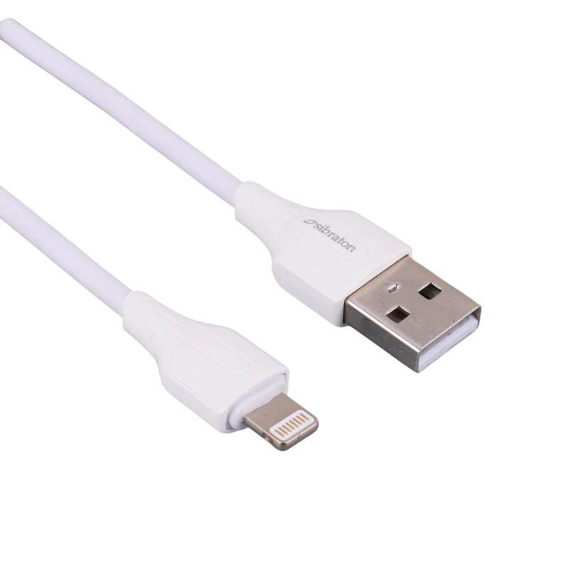 کابل آیفونی فست شارژ Sibraton S410i 2.1A 1m