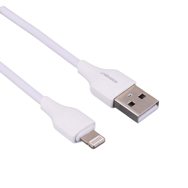 کابل آیفونی فست شارژ Sibraton S410i 2.1A 1m