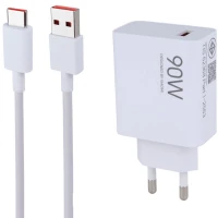 شارژر دیواری 90 وات شیائومی MDY-15-EM 3A سرجعبه + کابل تایپ سی