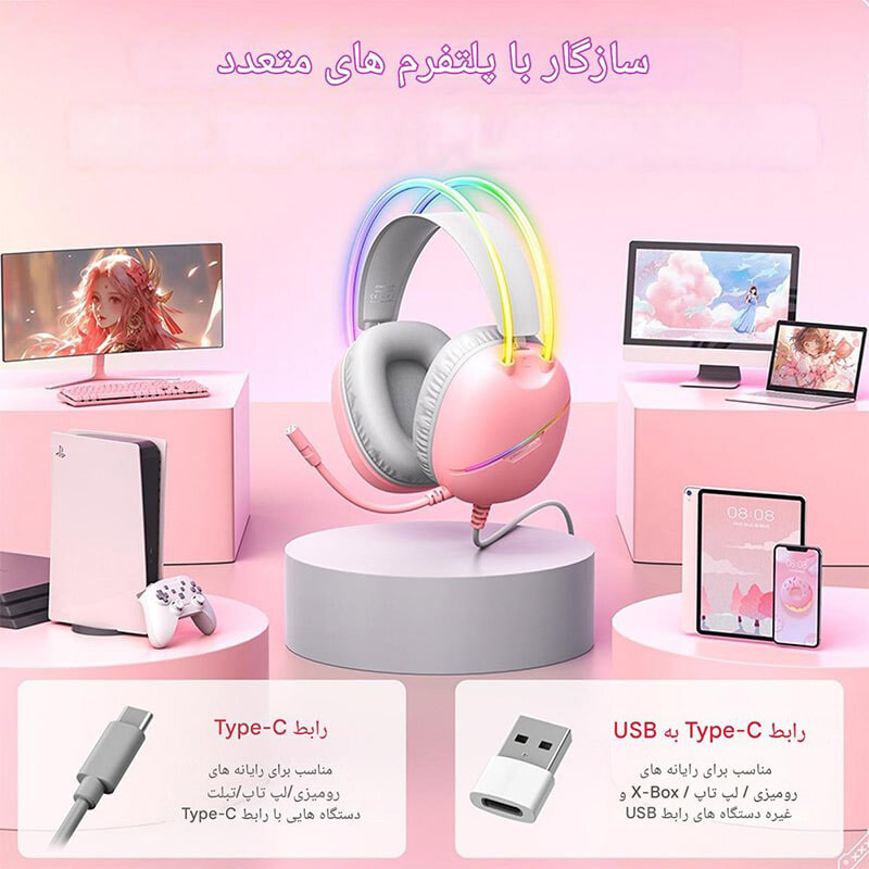 هدست گیمینگ سیم دار Onikuma X33