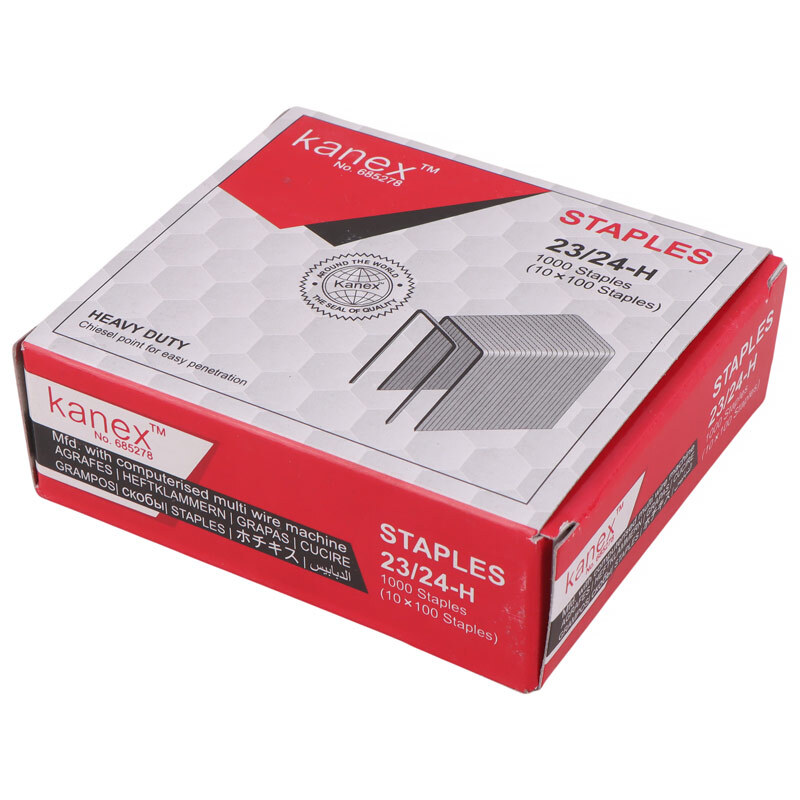 سوزن منگنه کانکس Kanex 685278 سایز 23/24 بسته 1000 عددی