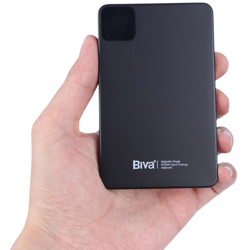 پاور بانک بی سیم فست شارژ بیوا BP-030 PD 20W ظرفیت 5000 میلی آمپر ساعت