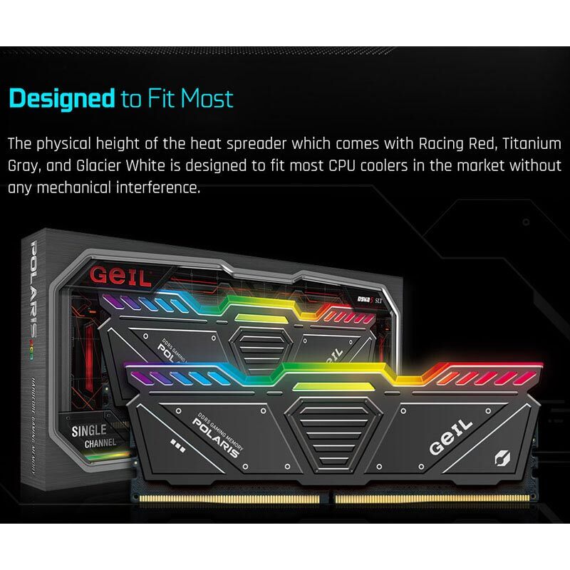 رم کامپیوتر گیل Polaris RGB DDR5 64GB Dual 4800MHz CL40