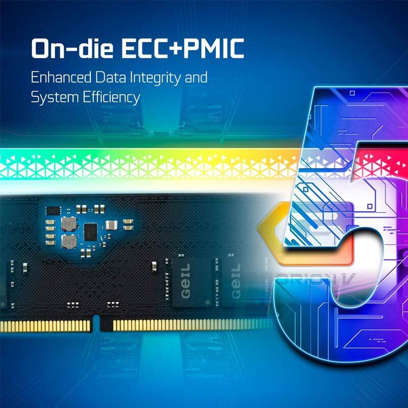 رم کامپیوتر گیل ORION V WHITE RGB DDR5 32GB Dual 6000MHz CL38