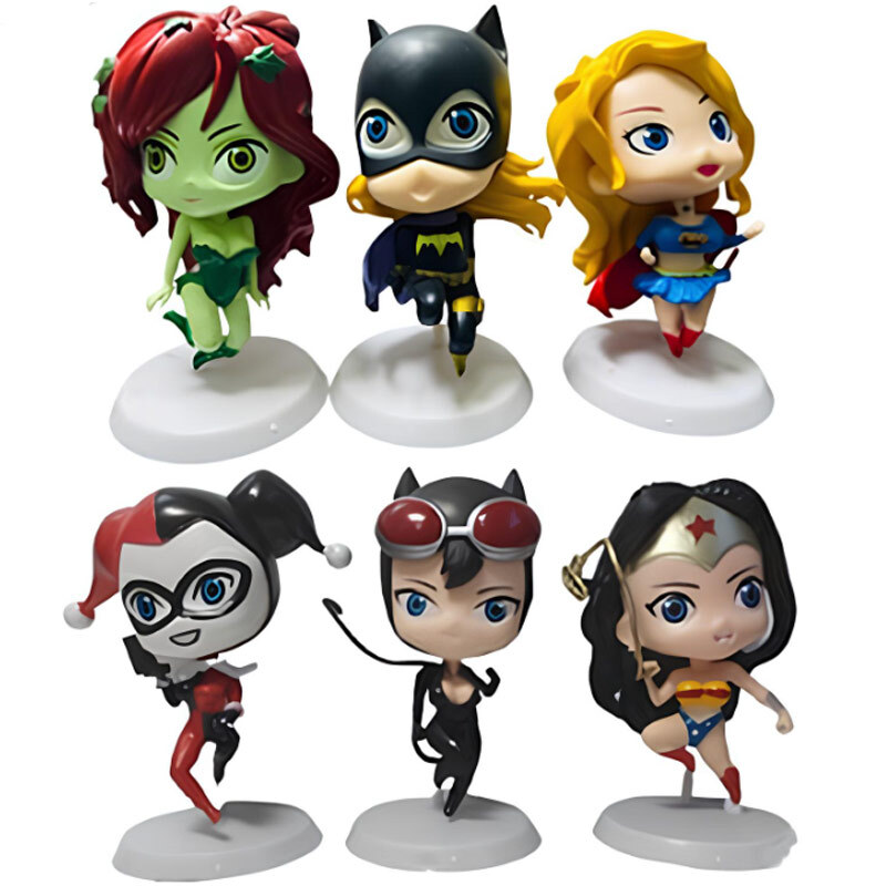 اکشن فیگور طرح DC Super Hero Girls بسته 6 عددی