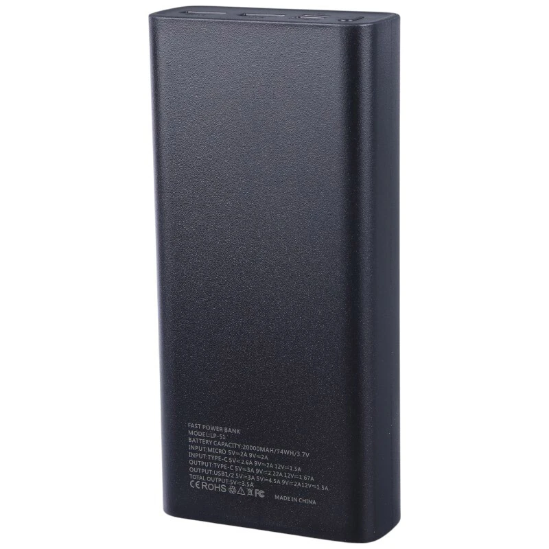 پاوربانک فست شارژ لیتو LP-51 QC3.0 PD 22.5W ظرفیت 20000 میلی آمپر ساعت