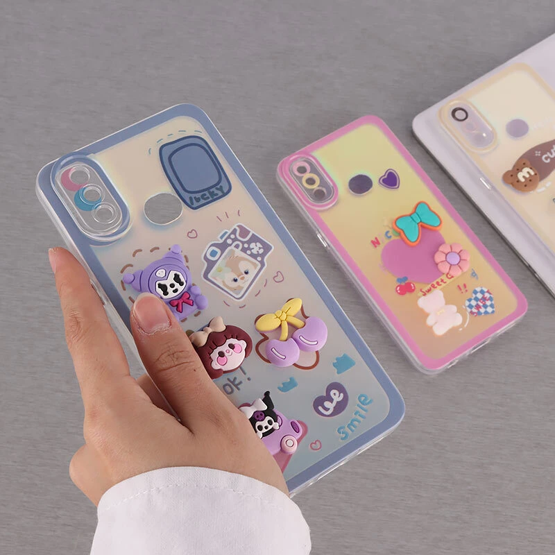 قاب هولوگرامی سامسونگ Galaxy A10s عروسکی برجسته محافظ لنزدار