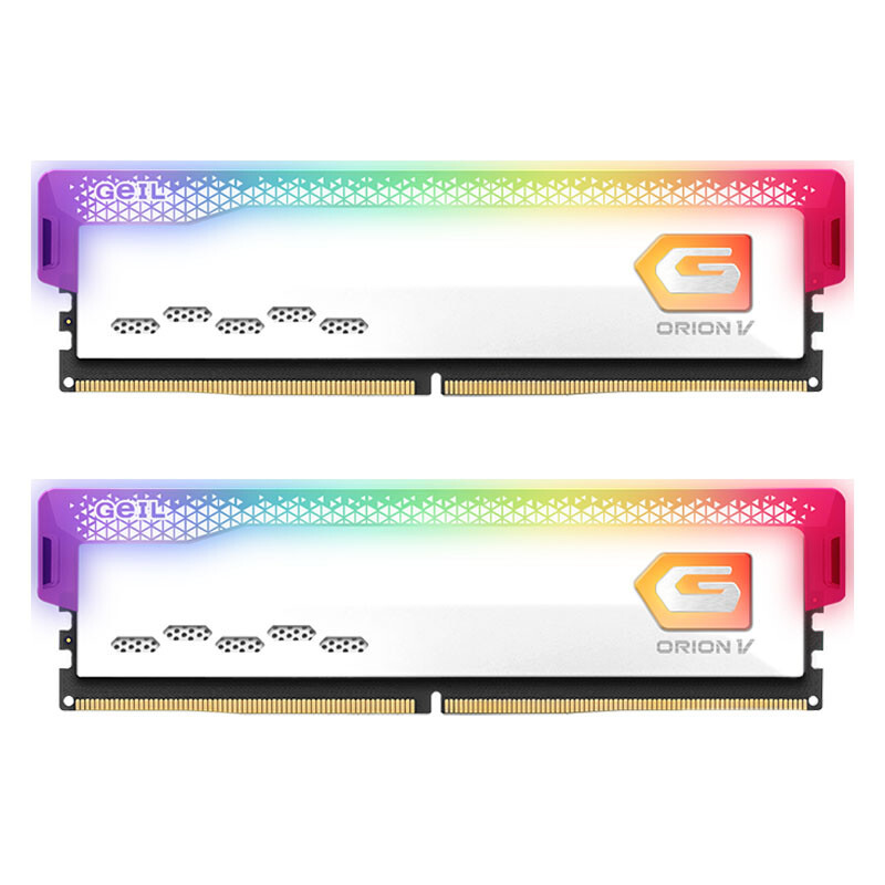 رم کامپیوتر گیل Orion V White RGB DDR5 32GB Dual 5200MHz CL34