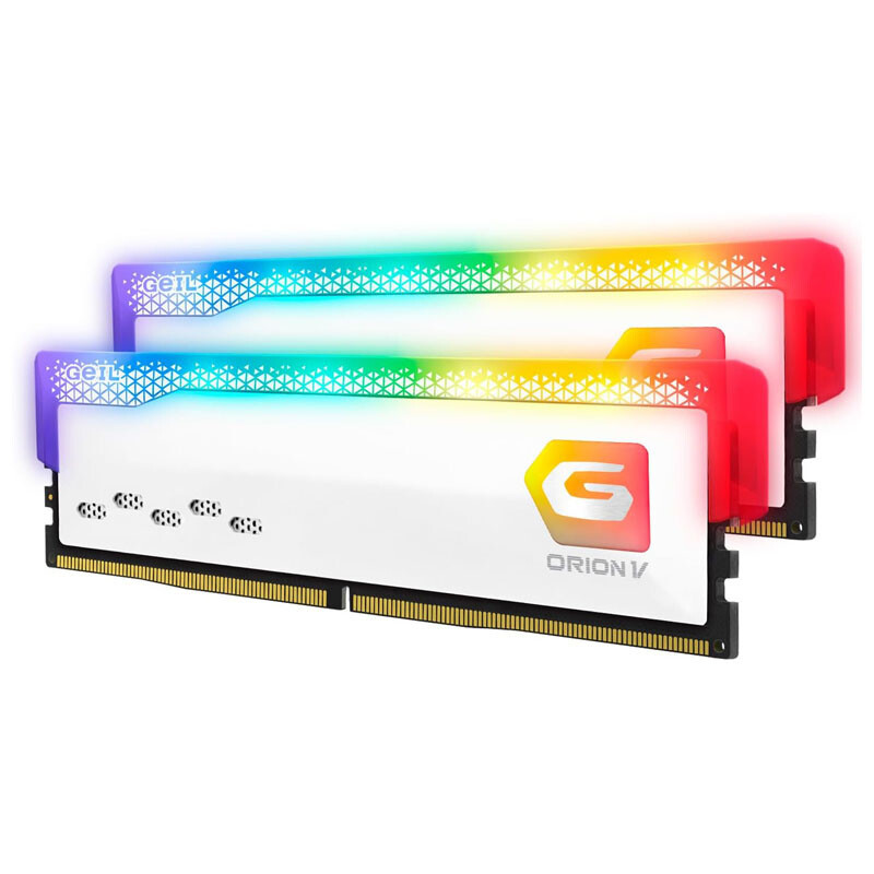 رم کامپیوتر گیل Orion V White RGB DDR5 32GB Dual 5200MHz CL34