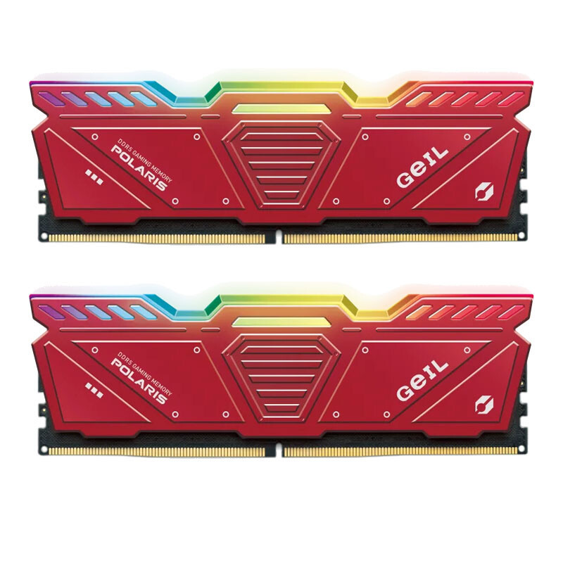 رم کامپیوتر گیل Polaris RED RGB DDR5 32GB Dual 5600MHz CL38