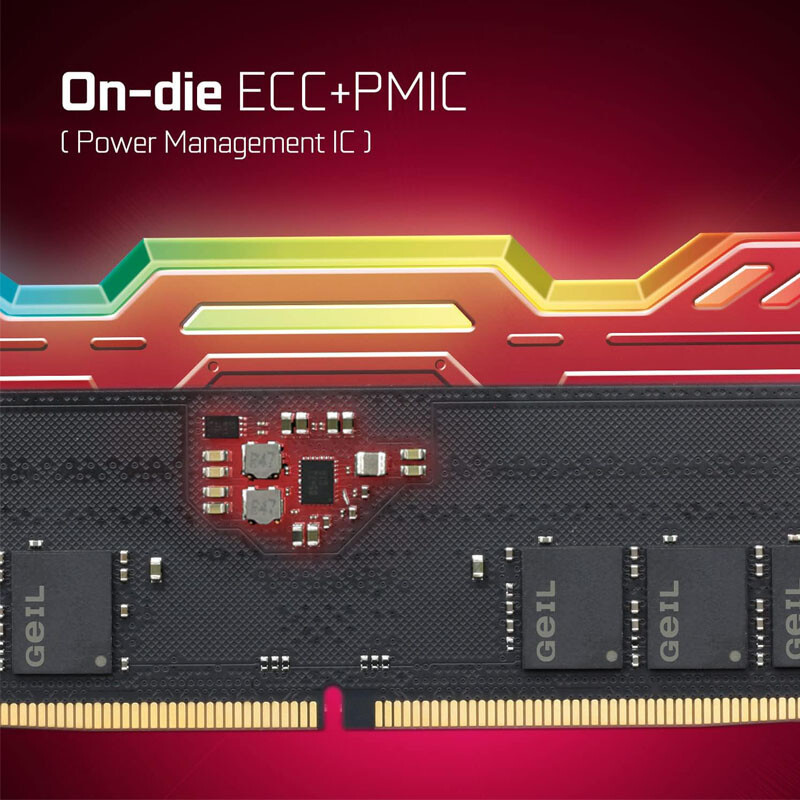 رم کامپیوتر گیل Polaris RED RGB DDR5 32GB Dual 5600MHz CL38