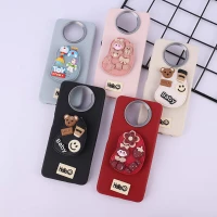 قاب چرمی ژله ای Leather شیائومی Poco X3 / X3 NFC / X3 Pro پاپ سوکت دار