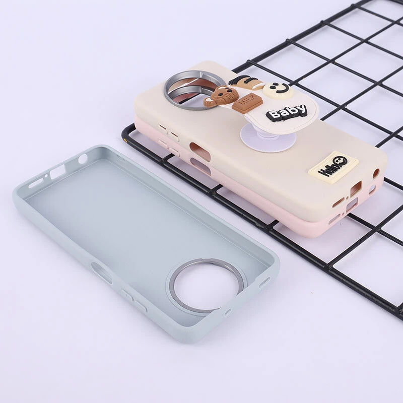 قاب چرمی ژله ای Leather شیائومی Poco X3 / X3 NFC / X3 Pro پاپ سوکت دار