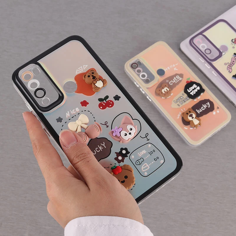 قاب هولوگرامی شیائومی Redmi Note 8 عروسکی برجسته محافظ لنزدار