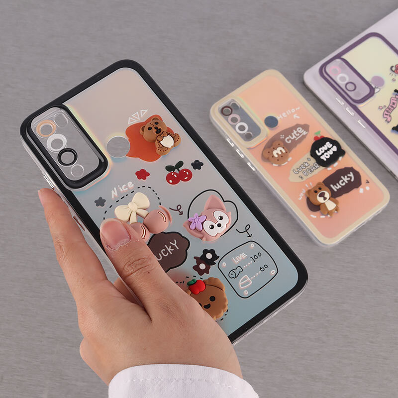 قاب هولوگرامی شیائومی Redmi Note 8 عروسکی برجسته محافظ لنزدار