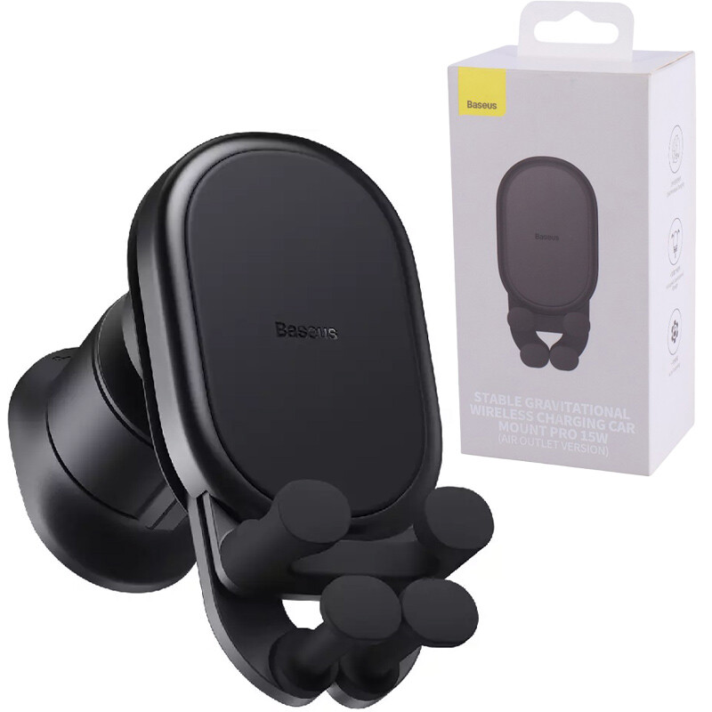 هولدر و شارژر وایرلس Baseus Stable Series BS-CM014 SUWX030001 15W